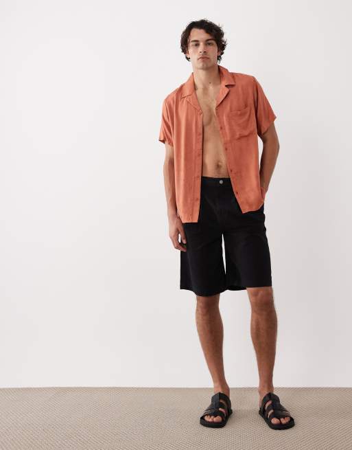 South Beach - Chemise de plage en maille - Rouille, 2 de 5