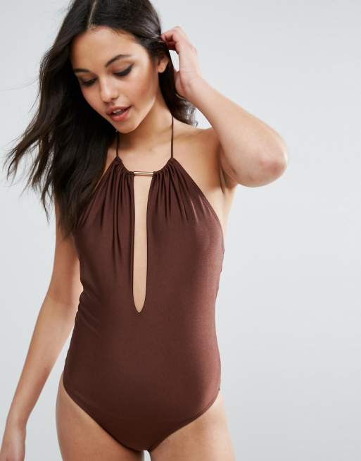 South Beach Chocolate Plunge Swimsuit, 3 of 4