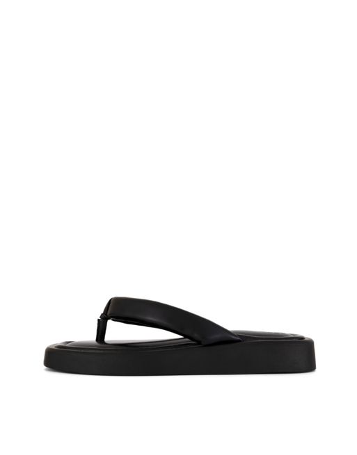 South Beach Chunky sole toe post sandal in black | ASOS
