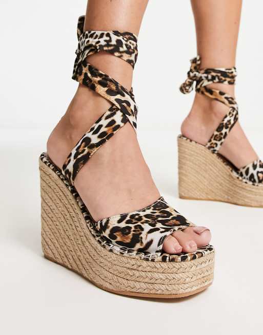 Cheetah discount print wedges