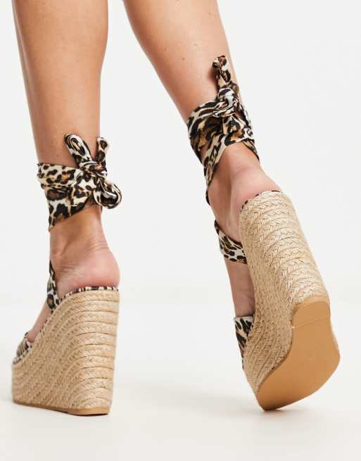 Animal print wedges clearance