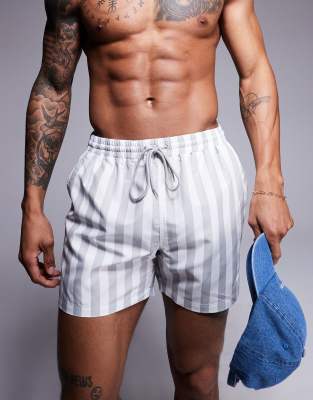 Shop South Beach Contrast Stripe Swim Shorts