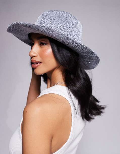 South Beach cowboy hat in metallic silver - view 1