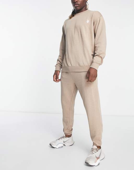 South Beach crew neck sweat in brown marl | ASOS