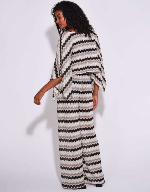 South Beach Crochet poncho cover up in multi, 4 of 4
