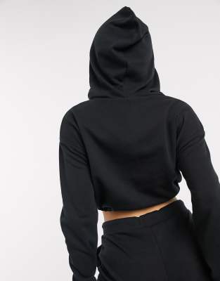 cropped black hoody