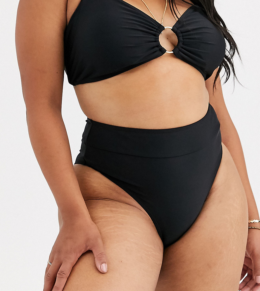 South Beach Curve - Exclusief bikinibroekje met hoge taille in zwart