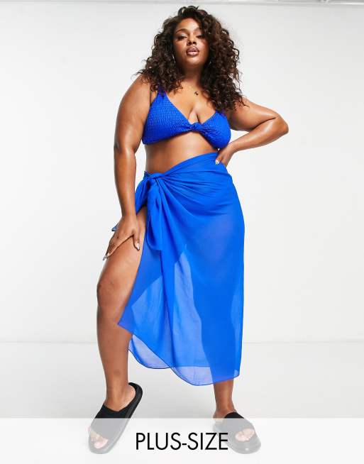 South Beach Curve mix match in cobalt blue ASOS