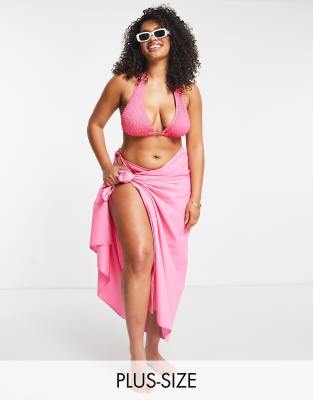 South Beach Curve South Beach Curve Exclusive beach sarong in pink