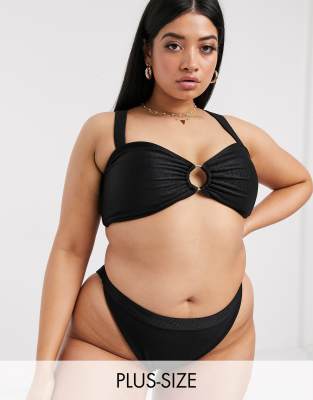 bandeau bikini plus size