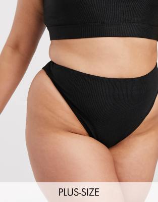 plus size high cut bikini bottoms