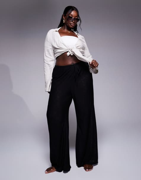 South Beach Curve - Pantaloni da mare in maglia neri - view 1