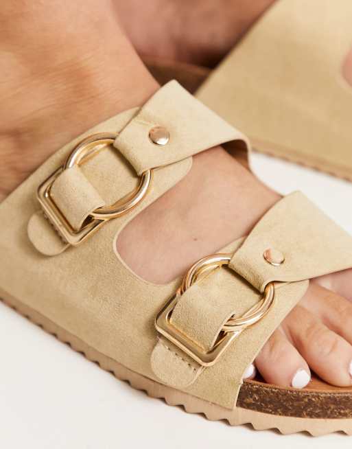 Double best sale band sandals