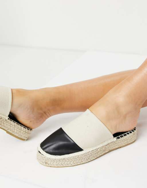South Beach - Espadriller-slides med kontrasterende tåhætte - Kun hos ASOS, 3 af 4