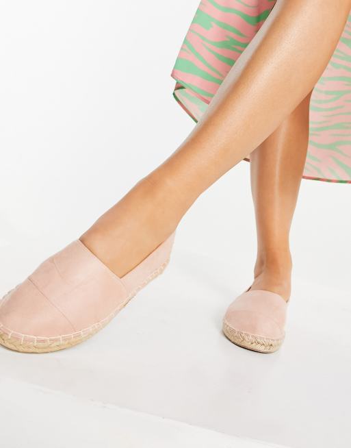 Beach espadrilles in blush ASOS