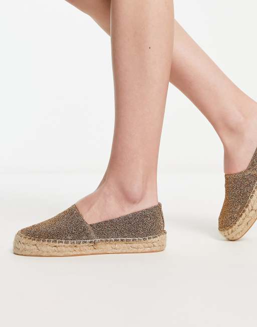 Espadrilles doré 2024