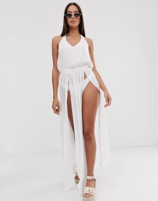 asos white beach dress