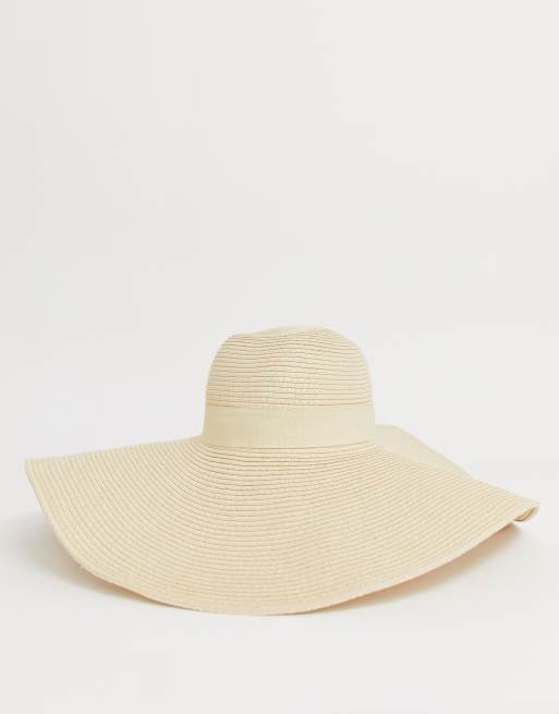 South Beach Exclusive natural straw extra wide brim floppy wired hat, 4 of 4