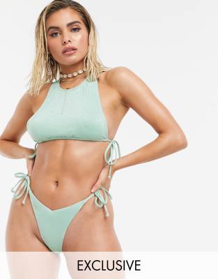 pastel green bikini