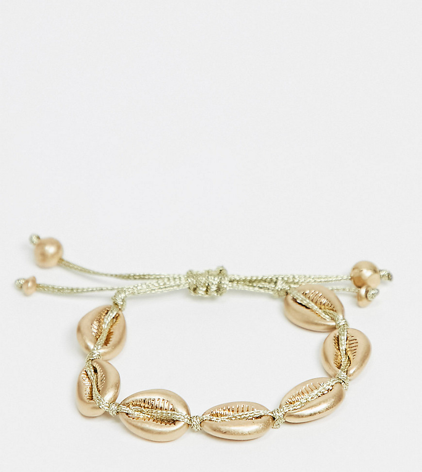 South Beach faux shell bracelet in gold