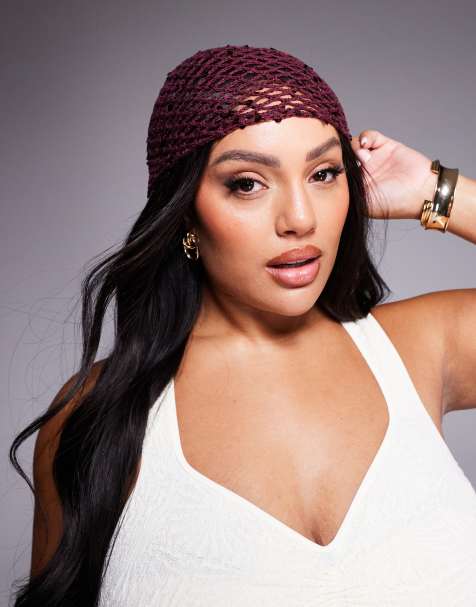South Beach festival crochet cap in burgundy - view 1