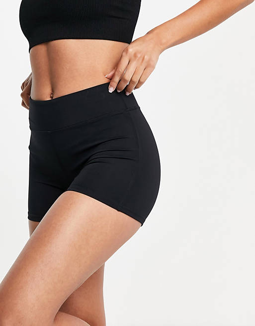 South Beach fitness booty shorts in black