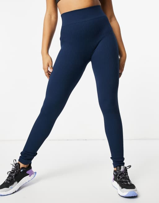 Navy Ribbed Leggings | UN/ALTERED