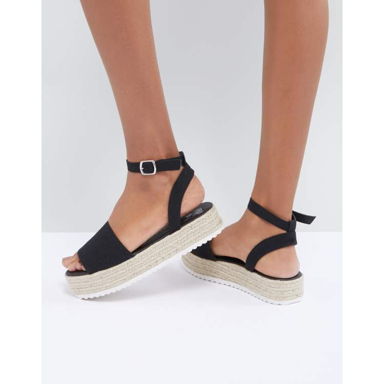 South beach flatform sandals with cheap ankle straps