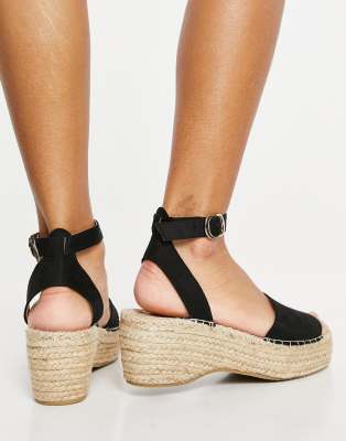 black platform sandals asos