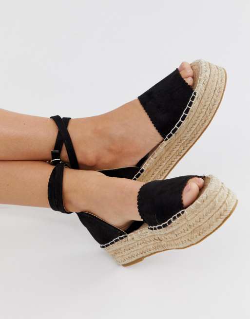 South Beach flatform sandals with ankle straps | ASOS