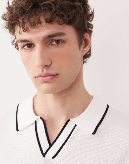 South Beach - Gebreide polotop in wit, 2 van 5