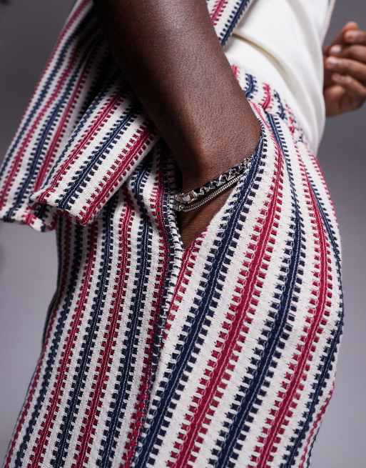 South Beach – Gestrickte Strandshorts in Bunt mit Streifen, Kombiteil, 5 von 5