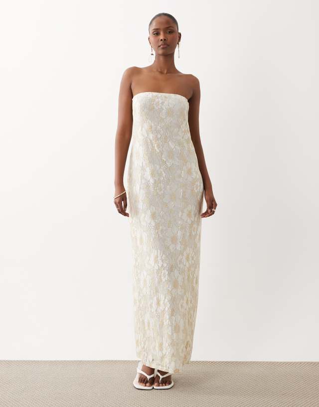 strapless white beach dress South glitter lace bandeau maxi in Women's US Size:6.5 Size 4 emerald green mermaid prom Fully lined