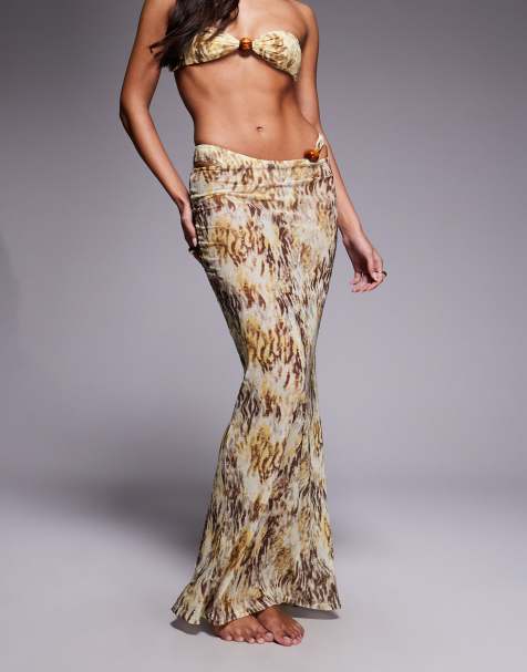 South Beach – Grön och flerfärgad bikini med abstrakt mönster - view 1