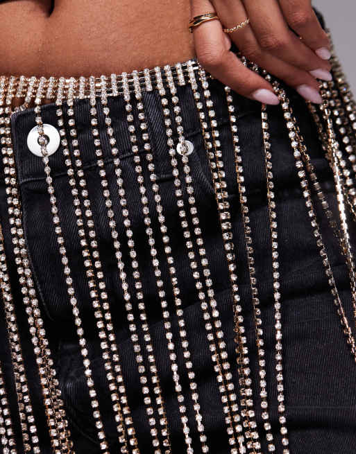 South Beach – Guldfärgad skärp för festivalen med strass , 2 av 3