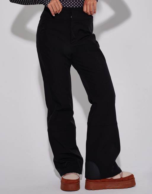South Beach High waisted flared ski trousers in black, 3 of 6