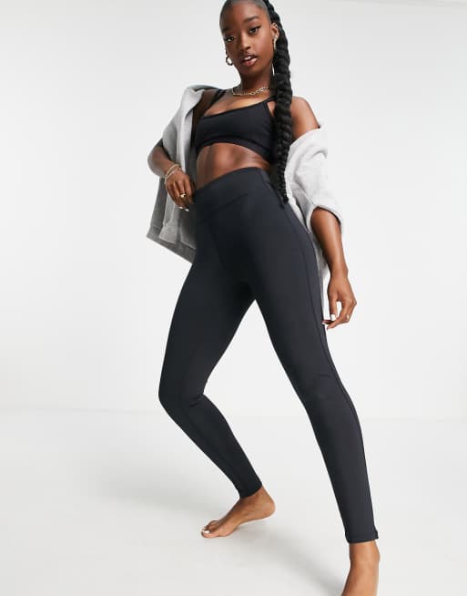 South Beach high shine leggings in black