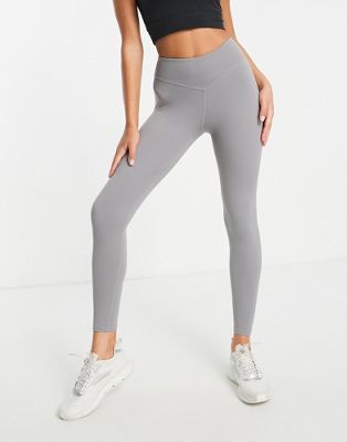 South Beach scrunch high waisted leggings in slate grey