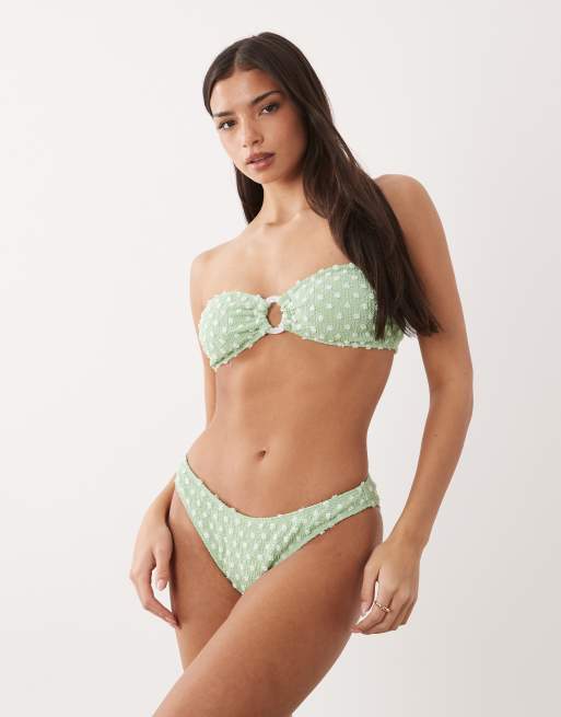 South Beach - Bikini met stippen zeeschuimgroen, 3 van 3