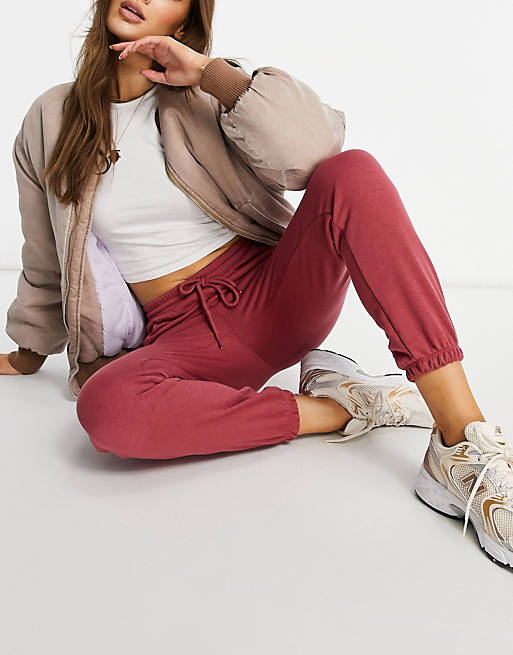 South Beach joggers in dusty pink
