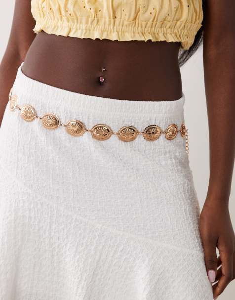 South Beach – Kettengürtel in Gold mit Western-Besatz - view 1