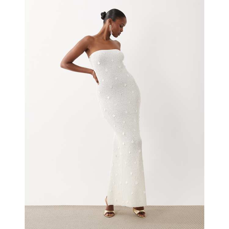 white wedding guest dresses Cheap White Wedding Guest Dresses Off the Shoulder Mermaid Bridesmaid
