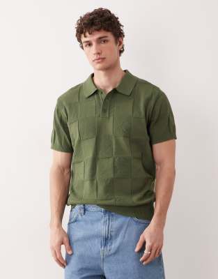 South Beach Knit Polo Top In Multi