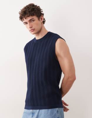 South Beach Knit Tank Top In Blue