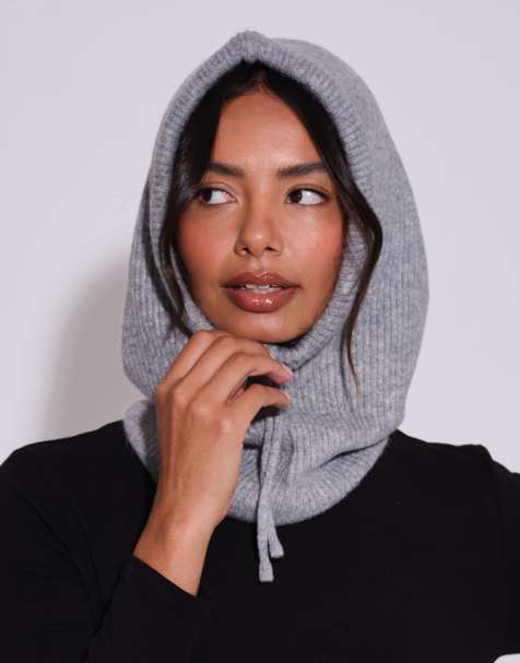 South Beach Knitted balaclava in grey - view 1