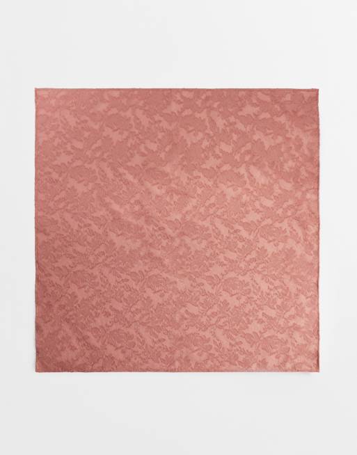 South Beach – Kopftuch aus geblümtem Jacquard in Rosé , 3 von 3