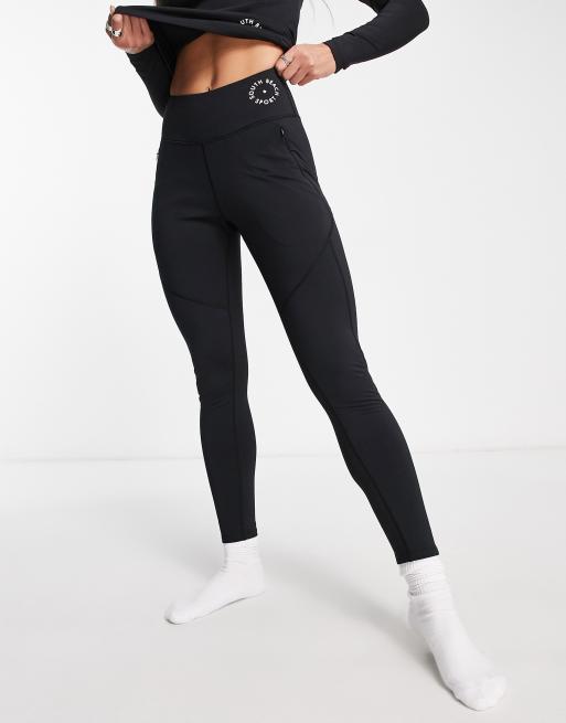 South Beach Legging de ski avec envers en polaire Noir ASOS