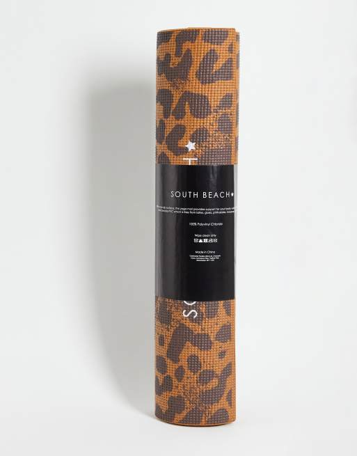 South Beach animal print yoga mat