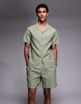 South Beach Linen Short In Green