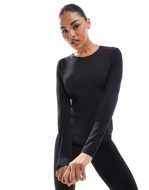 South Beach Long sleeve t-shirt in black